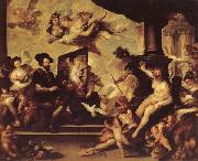 Luca Giordano, Rubens Painting an Allegory of Peace